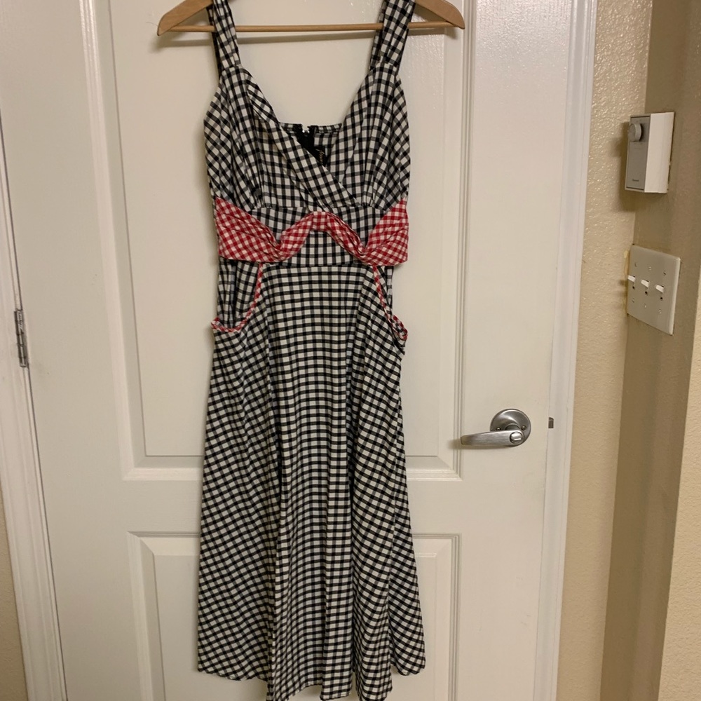 Stop Staring gingham swing dress.